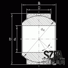 關節(jié)軸承 GE10-PB, 根據 DIN ISO 12 240-1 標準，尺寸系列 K，需維護