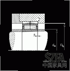 圓柱滾子軸承 F-800485.ZL-K-C5, 特殊軸承，浮動軸承，雙列，錐孔，錐度1:12，可分離，帶保持架